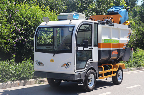 Camion della spazzatura elettrico montato posteriormente prodotto in Cina