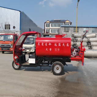 Mini camion dei pompieri elettrico a tre ruote